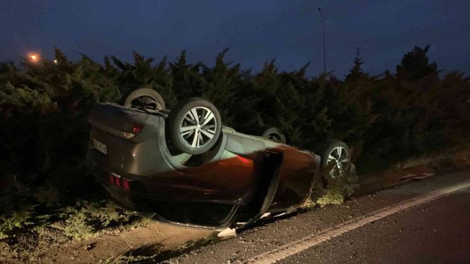 Takla Atan Araçtan Burnu Bile Kanamadan Çıktı
