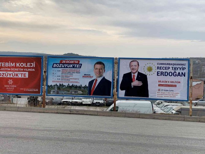 Aynı Bilboardlarda Erdoğan Ve İ̇mamoğlu’nun Fotoğrafları Yan Yana