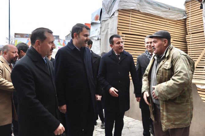 Bakan Murat Kurum: “Bizler Hiçbir Zaman Sahadan, Esnafımızın Yanından Ayrılmadık”