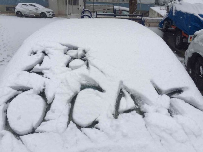 Darende’de Kar Yağışı Etkili Oldu