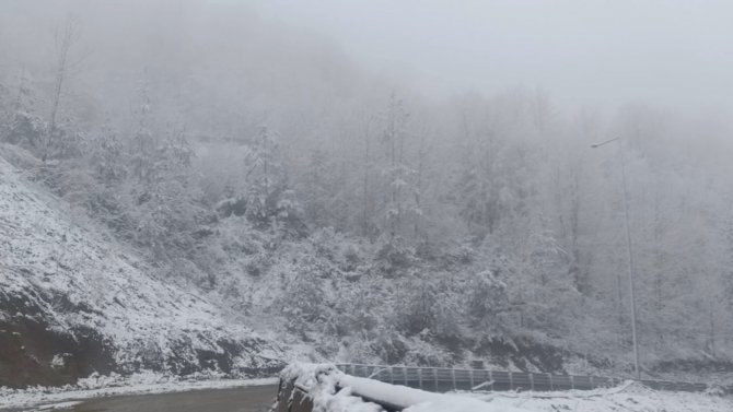 Bolu Dağı’nda Sis Ve Karla Karışık Yağmur Etkili Oluyor