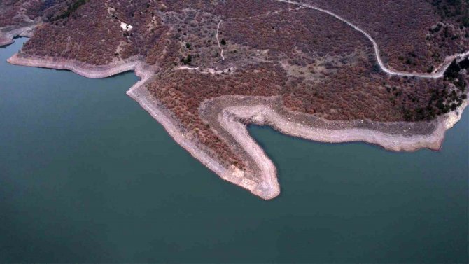 Ankara’da Barajların Doluluk Oranı Havadan Görüntülendi