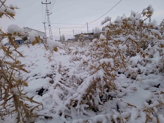 Diyadin’de Kar Yağışı