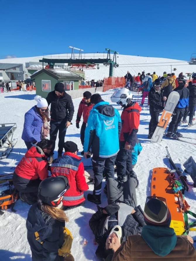 Kayak Yaparken Kontrolünü Kaybetti, Sıra Bekleyenlere Çarptı:4 Yaralı