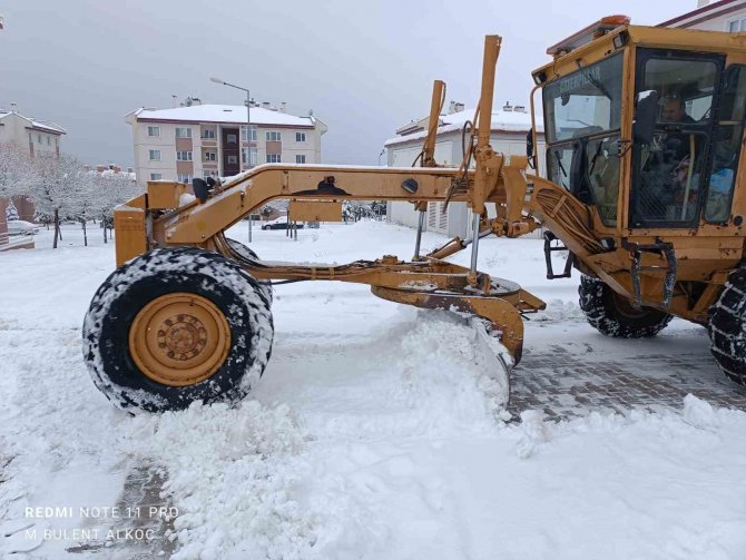 Erciş’te Kar Temizleme Çalışması