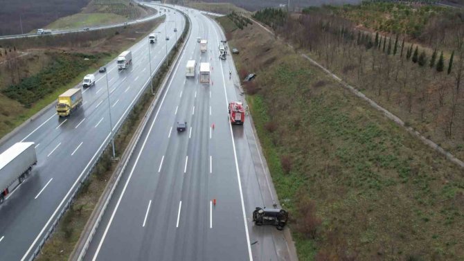 Kuzey Marmara Otoyolunda Peş Peşe Kaza