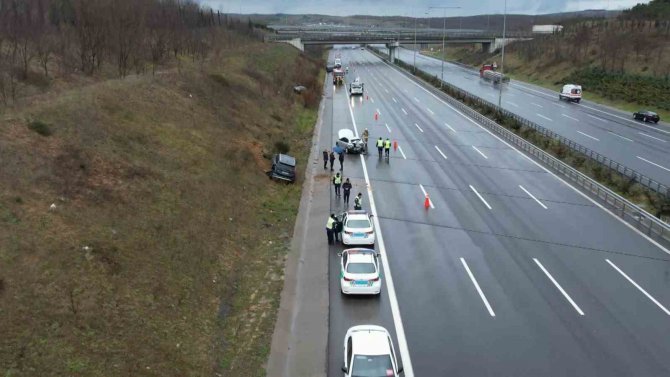 Kuzey Marmara Otoyolunda Peş Peşe Kaza