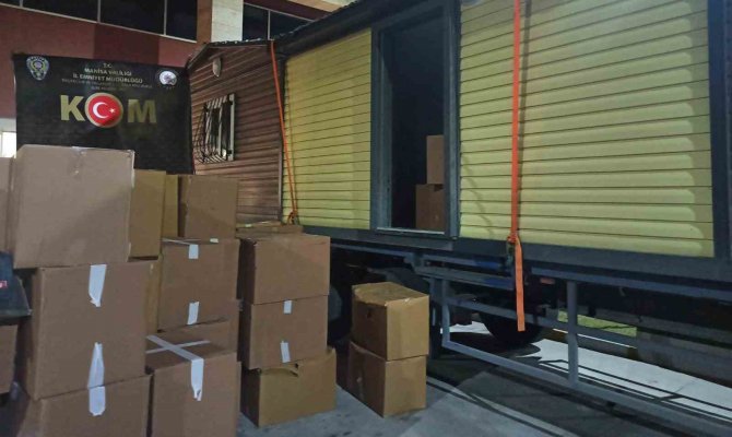 Prefabrik Ev Yüklü Tırda 10 Milyon 375 Bin Kaçak Sigara Ele Geçirildi