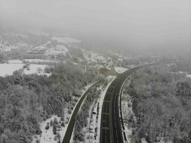 Bolu Dağı Beyaz Örtüyle Kaplandı