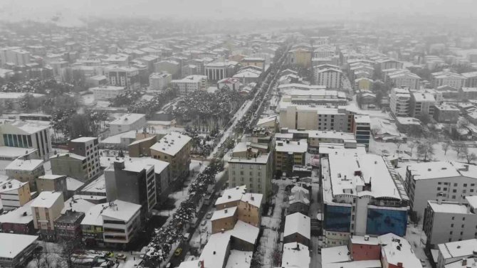 Bitlis’te Kartpostallık Kar Görüntüleri