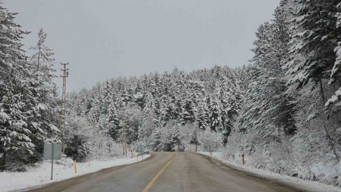 Safranbolu’ya Sezonun İlk Karı Düştü