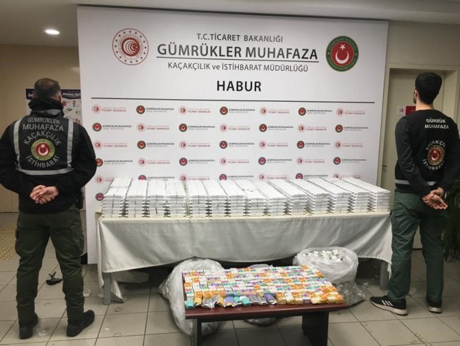 Habur’da Milyonlarca Lira Değerinde Kaçakçılık Operasyonları