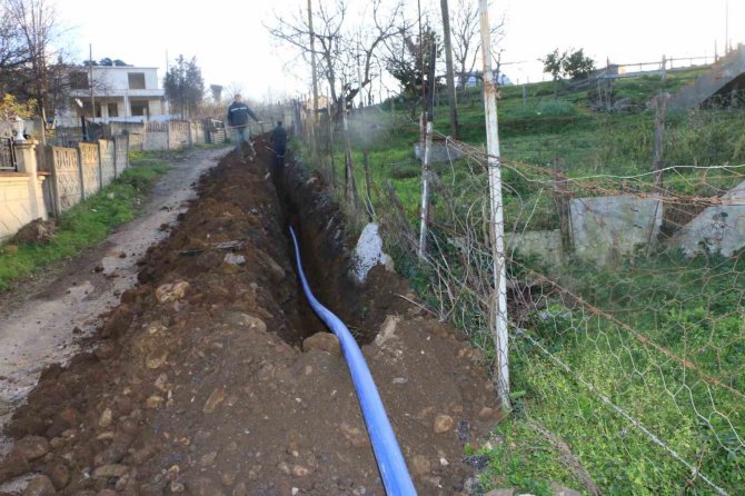 Melenağzı Köyünün İçme Suyu Hattı Yenileniyor