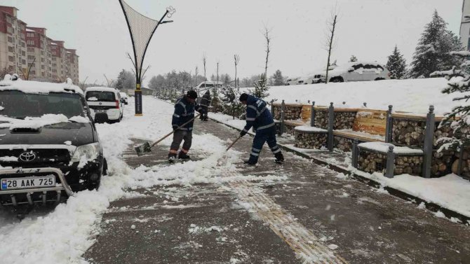 Bingöl’de Kar Yağışı Etkili Oldu, Şehir Beyaza Büründü