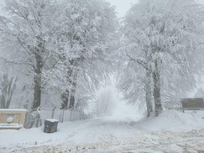 Domaniç’te Kar Kalınlığı 30 Santimetreye Ulaştı