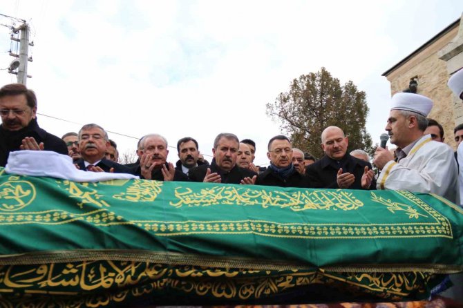 Bbp Genel Başkanı Destici’nin Babası Son Yolculuğuna Uğurlandı