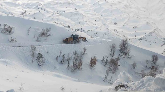 Siirt’te Kar Yağışı Nedeniyle 9 Köy Yolu Ulaşıma Kapandı