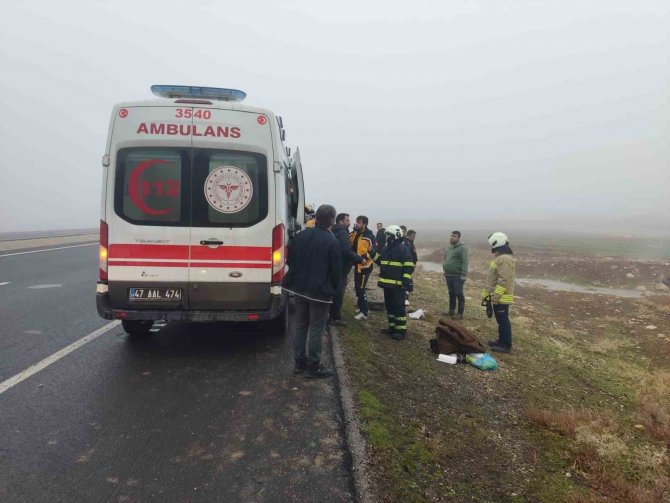 Nusaybin’de Kontrolden Çıkan Otomobil Su Kanalı Düştü: 4 Yaralı