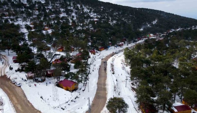Zorkun Yaylası Beyaza Büründü