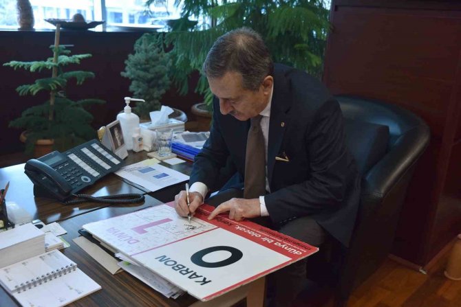 Başkan Ataç’tan Karbon:0-dünya:1 Kampanyası’na Destek