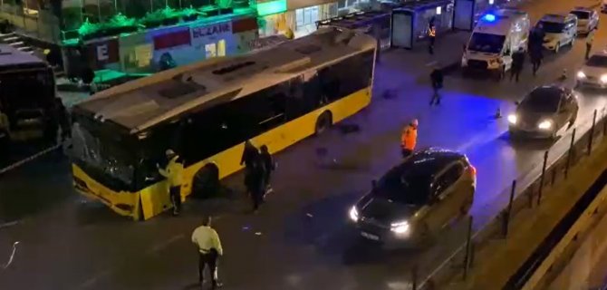 Bahçelievler’de İ̇ett Otobüsü Durağa Kaldı: 1 Ölü, 4 Yaralı