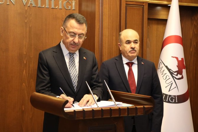 Cumhurbaşkanı Yardımcısı Fuat Oktay Samsun’da