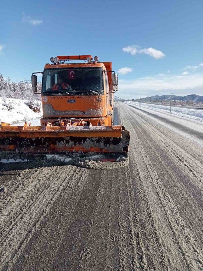 Kahramanmaraş Elbistan’da Kar Etkili Oldu