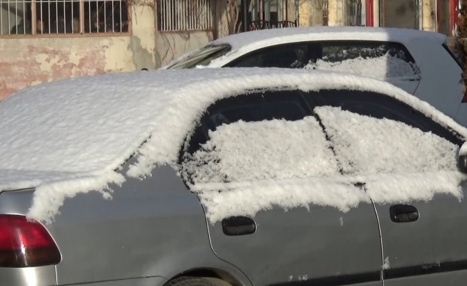Gaziantep Güne Beyaz Örtüyle Uyandı