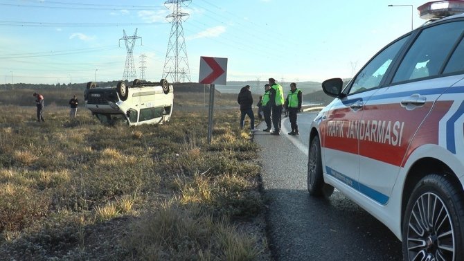 İ̇şçi Servisi Takla Attı: 9 Yaralı