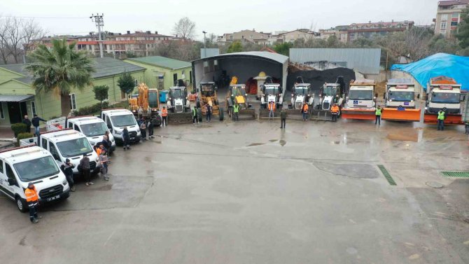 Darıca’da Ekipler Karla Mücadeleye Hazır