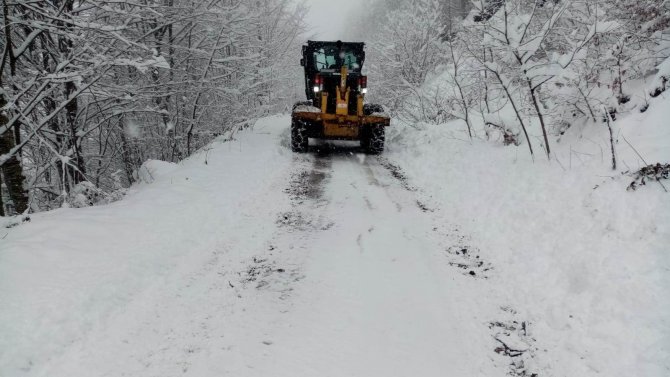 Ordu’da Karla Kapanan 197 Mahalle Yolu Ulaşıma Açıldı