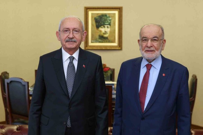 Saadet Partisi Lideri Temel Karamollaoğlu’ndan Chp Lideri Kılıçdaroğlu’na Ziyaret