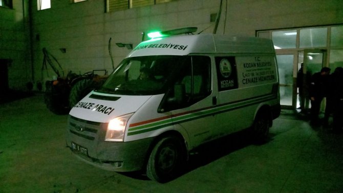 Yangında Hayatını Kaybeden Vatandaşın Cenazesi Kozan Devlet Hastanesi Morguna Getirildi