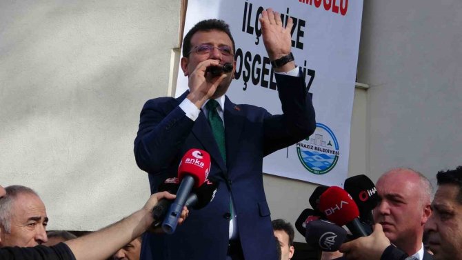 İ̇bb Başkanı Ekrem İ̇mamoğlu Giresun’da