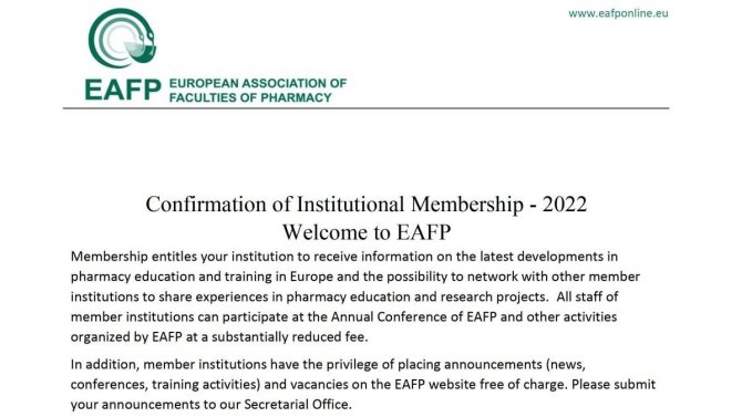 İ̇nönü Üniversitesi Eczacılık Fakültesi Akredite Edildi