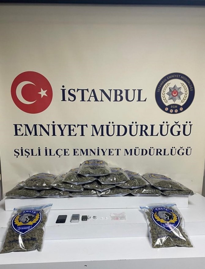 Şişli Uyuşturucu Madde Operasyonu: 11 Kilogram Marihuana Ele Geçirildi