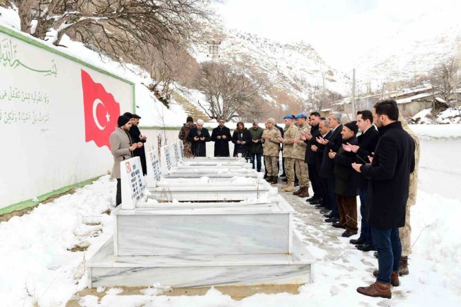 Çatak’ta Çığ Şehitleri Unutulmadı