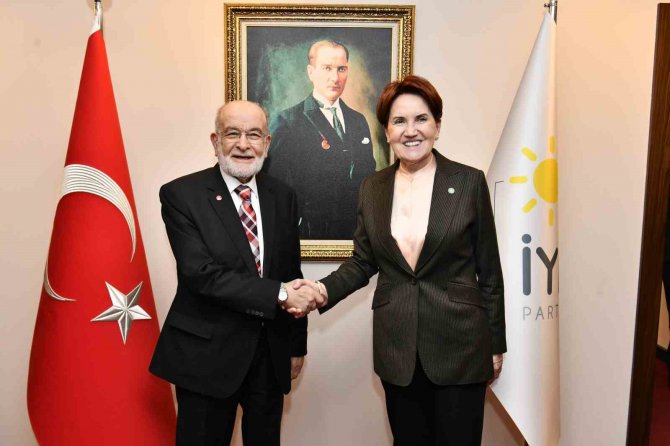 İ̇yi̇ Parti Lideri Akşener, Temel Karamollaoğlu’nu Kabul Etti