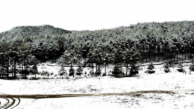 Muğla’da Kartpostallık Kar Manzarası