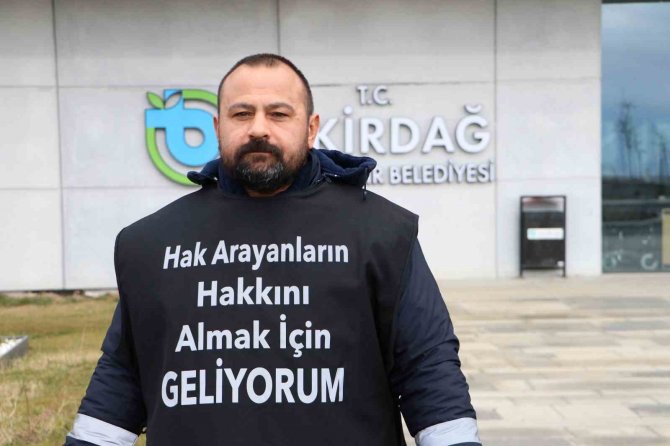 İ̇şinden Atılan İşçi, Tekirdağ’dan Ankara’ya Yürüyor
