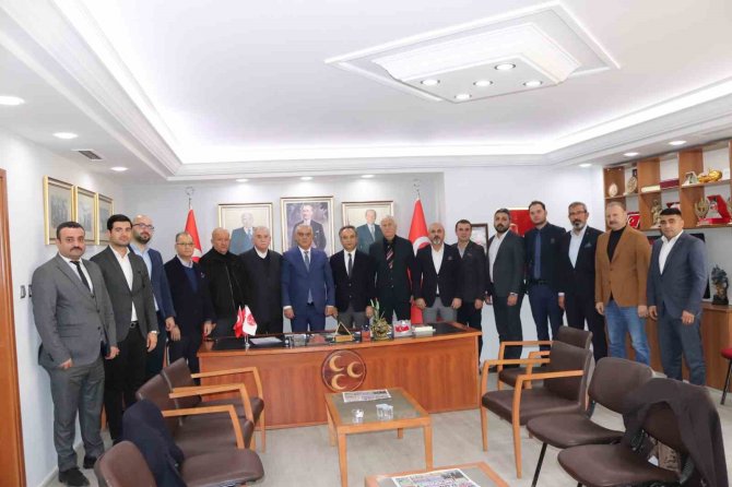 Dai̇mfed Genel Başkanı Karslıoğlu, Mhp İ̇l Başkanı Kanlı’yla İnşaat Sektörünün Sorunlarını Konuştu