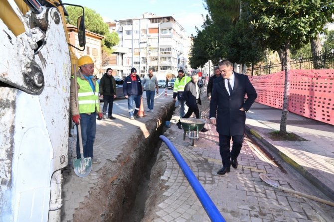 Erler Ve Alçıtepe Caddelerinin Altyapısı Yenileniyor