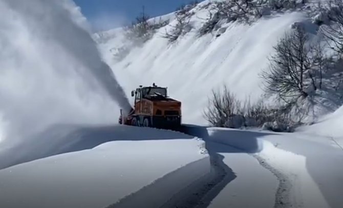 Tunceli’de Karla Mücadele Çalışması Sürüyor
