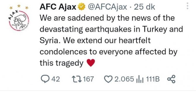 Dortmund, Milan Ve Ajax’tan Geçmiş Olsun Mesajı