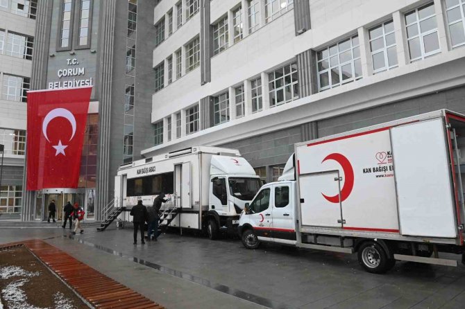 Çorum Belediyesi’nden Deprem Bölgesi İçin Kan Bağışı Kampanyası