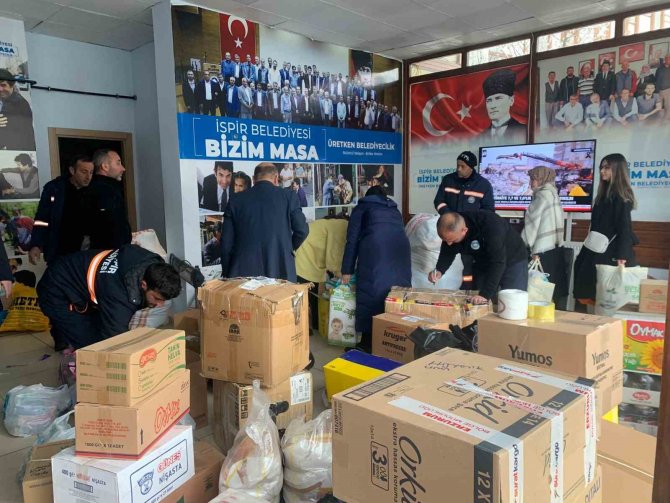 İ̇spirliler Depremzedeler İçin Seferber Oldu