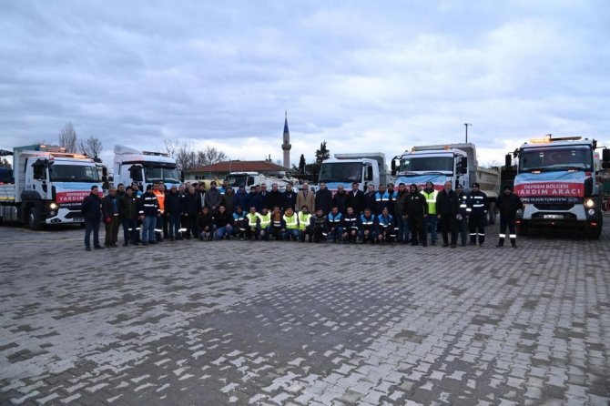 Manisa’dan Deprem Bölgesine Personel Ve Araç Sevk Edildi