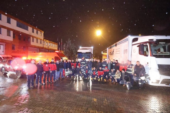 Kocaeli Büyükşehir Afet Bölgesinde
