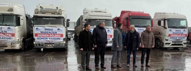 Soma’dan 14 Kamyon Kömür Ve Kurtarma Ekibi Deprem Bölgesine Gitti