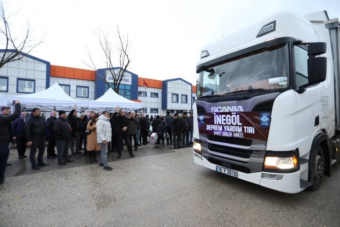 İ̇negöl’den Deprem Bölgelerine Yardım Eli